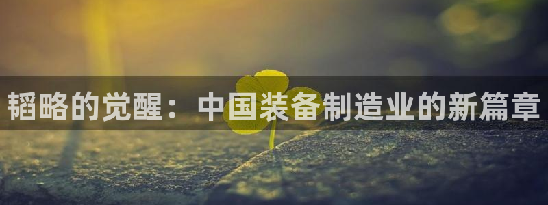 意昂体育4软件：韬略的觉醒：中国装备制造业的新篇章