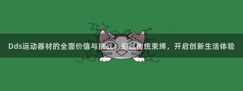 意昂体育4软件：Dds运动器材的全面价值与挑战：超越