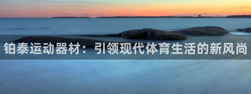 意昂体育4平台注册要钱吗是真的吗：铂泰运动器材：引领