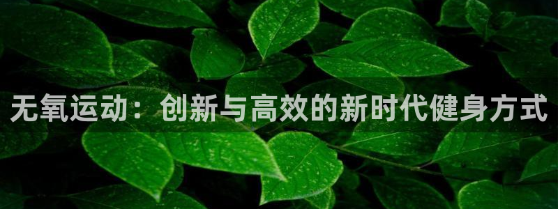 德国意昂4集团：无氧运动：创新与高效的新时代健身方式
