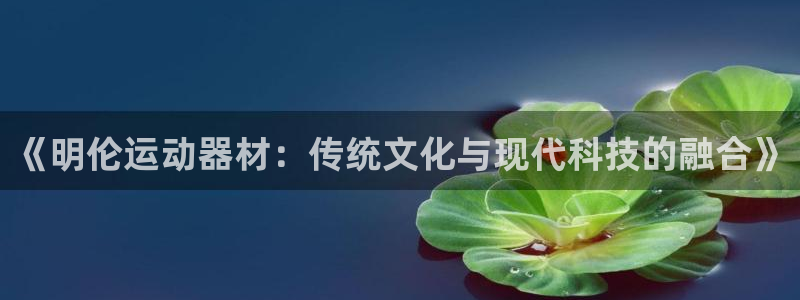 意昂体育4招商电话是多少号码：《明伦运动器材：传统文