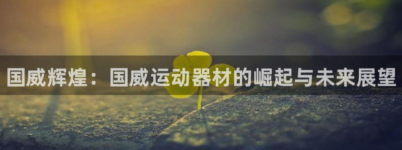 意昂4娱乐是那个系列的台子：国威辉煌：国威运动器材的