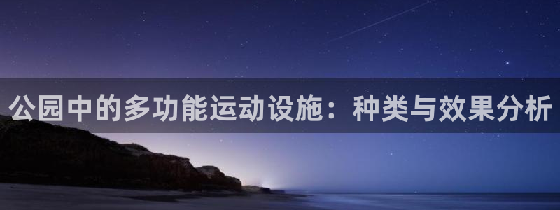 意昂4娱乐40996：公园中的多功能运动设施：种类与