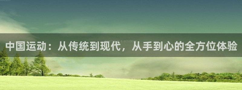 意昂体育4注册：中国运动：从传统到现代，从手到心的全方位体验